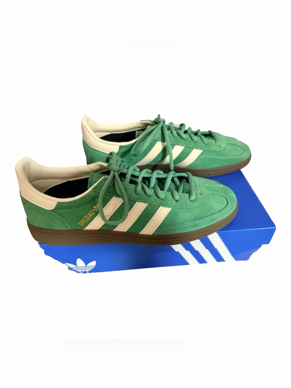 Adidas Handball Spezial IG6192 Green Cream Gum Sneakers Men’s 10 NWT - Picture 3 of 13